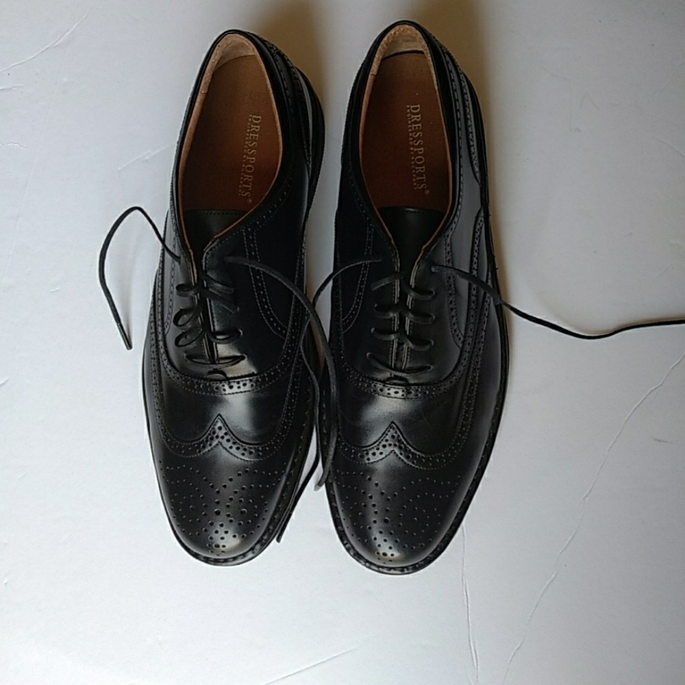 Dressports  shoes for men black with laces size 11